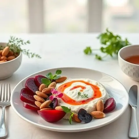 Spiced Beetroot & Almond Labneh Dip