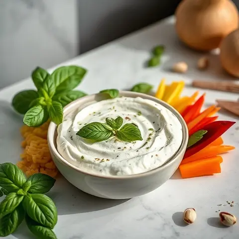 Basil-Pistachio Ricotta Dip