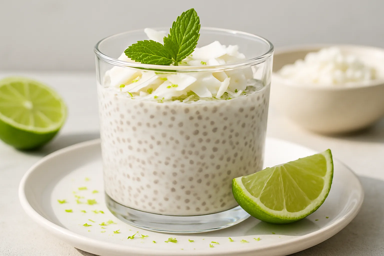 Coconut-Lime Chia Pudding
