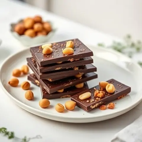 Nutty Hazelnut Crunch Chocolate Bark