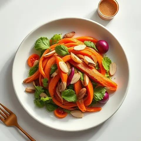 Nutritious Moroccan Carrot & Almond Salad