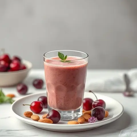 Collagen Cherry-Almond Smoothie (No Sugar)