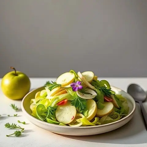 Refreshing Green Apple, Celery & Fennel Detox Salad
