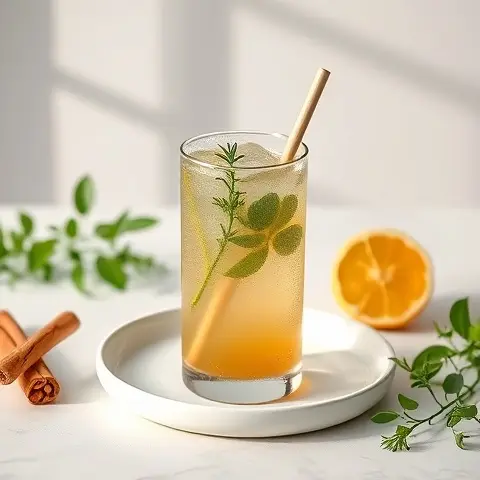 Green Apple Cider Vinegar and Cinnamon Tonic