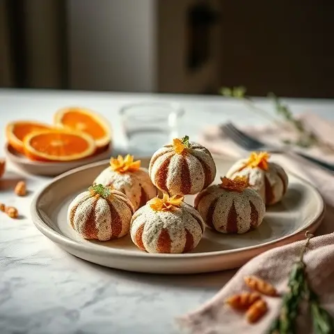 6 Orange Blossom Almond-Free Ma’amoul Bites