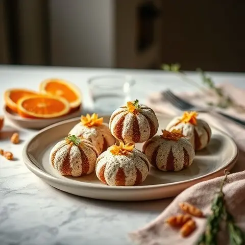 6 Orange Blossom Almond-Free Ma’amoul Bites