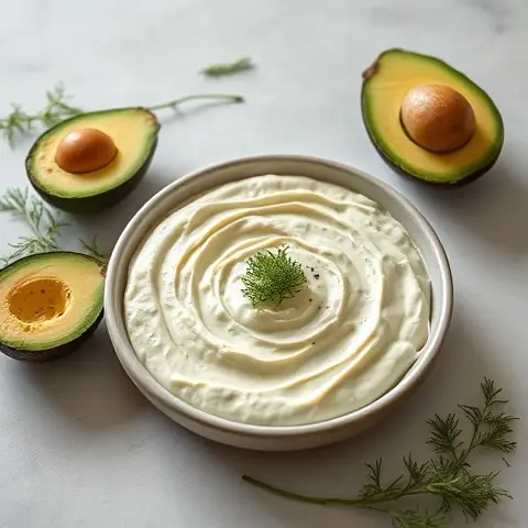 Avocado-Cream Cheese Dill Dip