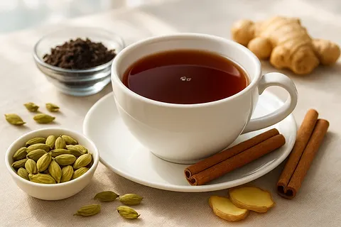 Cardamom-Infused Black Tea (Unsweetened)