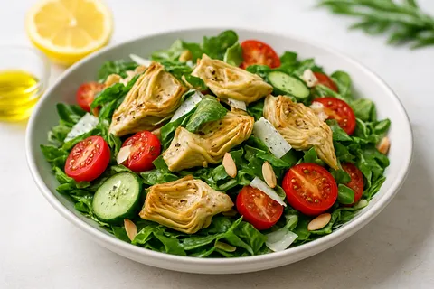 Roasted Artichoke Heart & Parmesan Shavings Salad