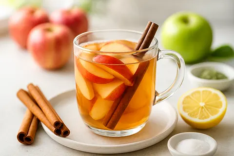 Low-Sugar Apple-Cinnamon Warm Infusion