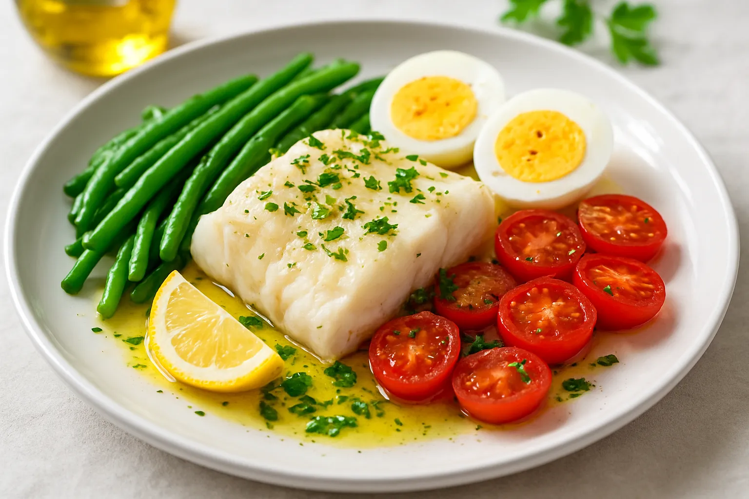 Steamed Mediterranean Poached Fish Nicoise