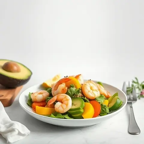 Tropical Shrimp and Mango-Avocado Salad