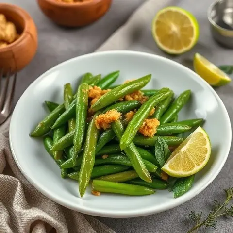 Ginger-Lime Stir-Fried Snow Peas