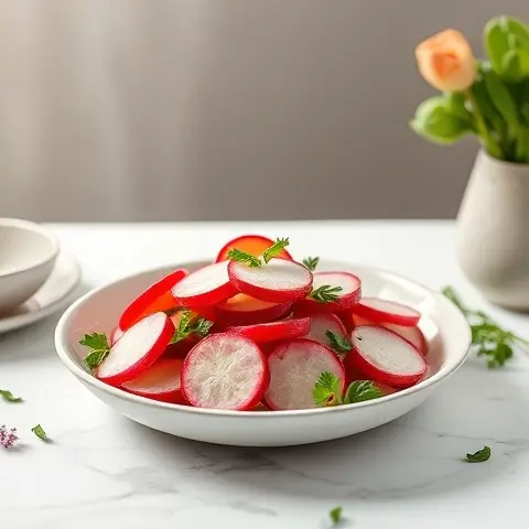 Quick-Pickled Radishes in Spicy Ginger Brine