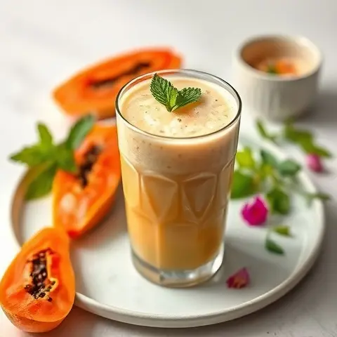 Papaya Mint Digestive Light Fuel Smoothie