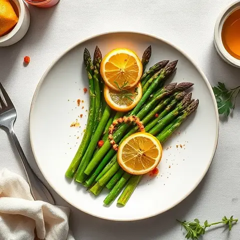 Zesty Lemon-Chili Asparagus Tips