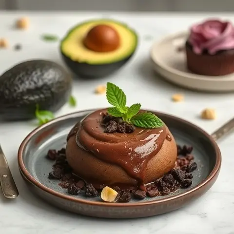 Silky Dark Chocolate Avocado Mousse