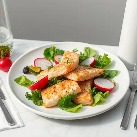 Nutritious Mackerel & Radish Salad with Lemon-Dill Dressing
