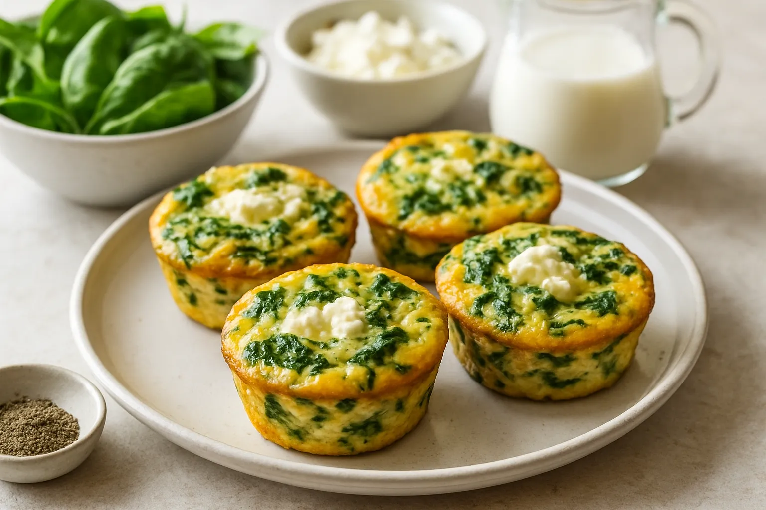 Spinach-Feta Egg Muffins