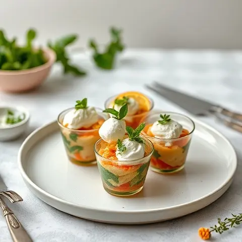 Herb & Citrus Marinated Whitefish Ceviche Cups