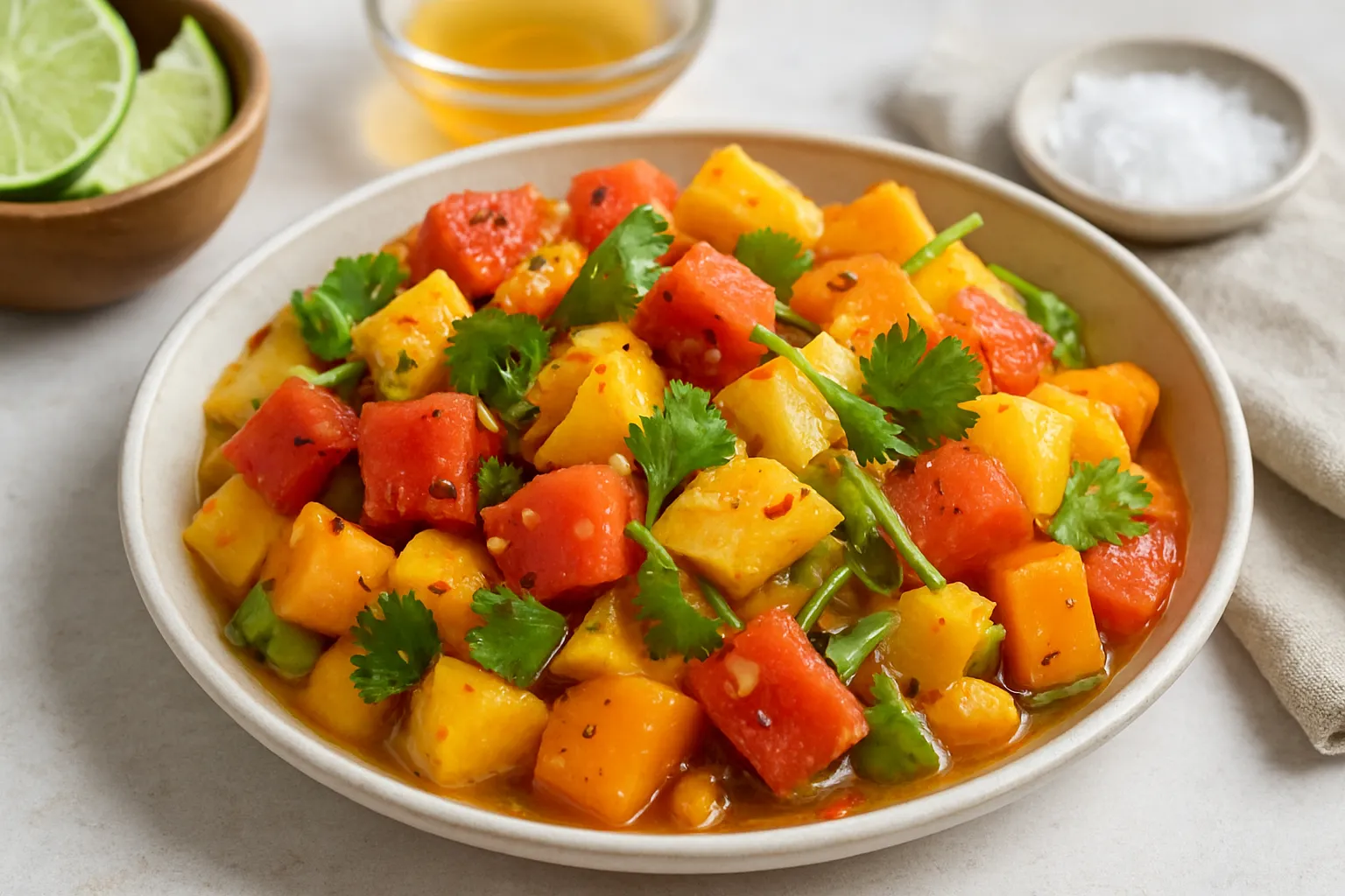 Nham Pla-Won Style Pickled Fruits (Sugar-Free Thai Delight)