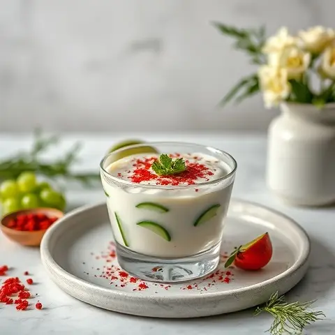 Zesty Cucumber & Dill Yoghurt-Style Cups with Sumac