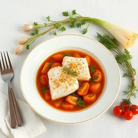 Saffron Tomato Fish Stew with Fennel