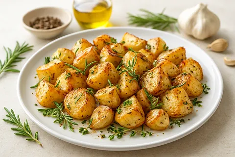 Herb-Garlic Roasted Turnips