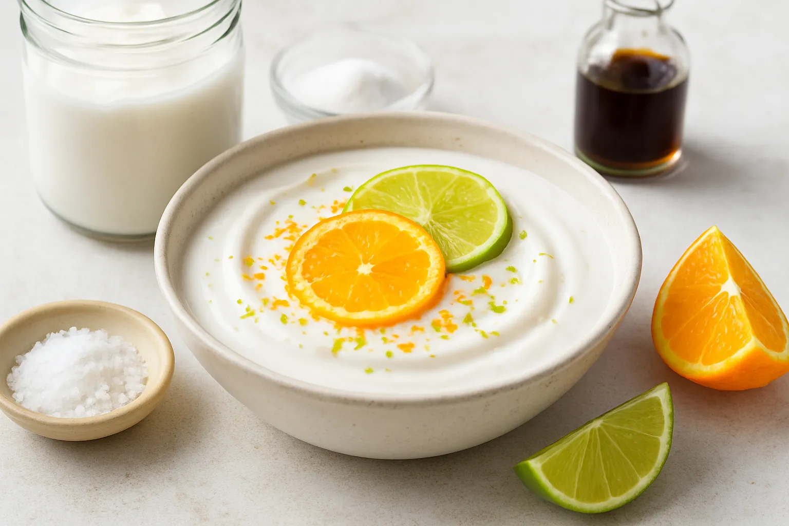 Coconut Yoghurt with Citrus Zest