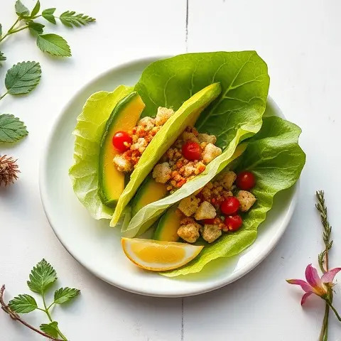 Spinach Avocado Mini Lettuce Wraps