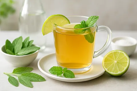 Sage-Lime Digestive Tea