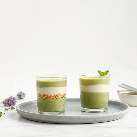 Matcha Chia Pudding Cups