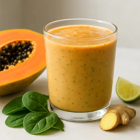 Papaya Ginger Digestive Ease Smoothie