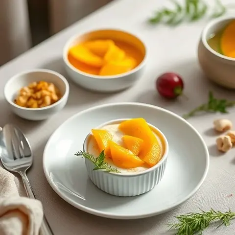 12 Cashew Mango “Cheesecake” Pots