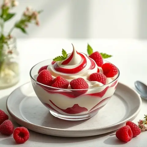 5 Raspberry Ripple Frozen Yogurt