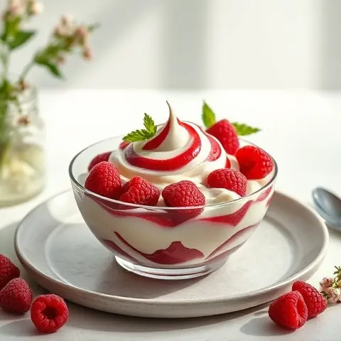 5 Raspberry Ripple Frozen Yogurt