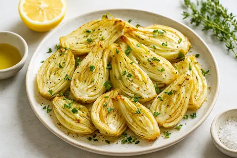 Oven-Roasted Fennel with Thyme and Lemon