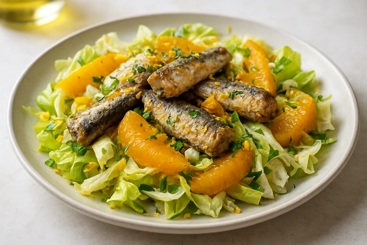Sardine, Endive & Orange Zest Salad