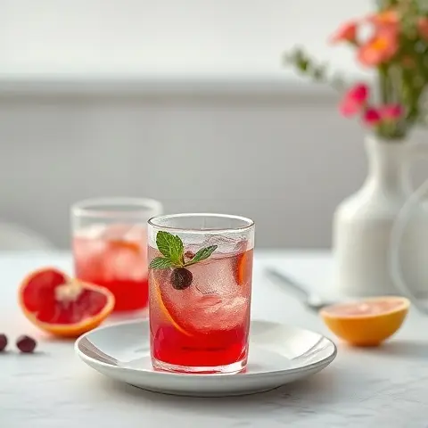 Iced Hibiscus Electrolyte Cooler (No Sugar)