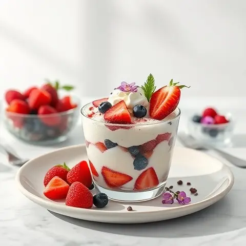 Frozen Berry & Coconut Parfait (No Sugar)