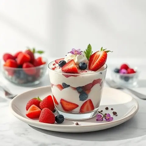 Frozen Berry & Coconut Parfait (No Sugar)