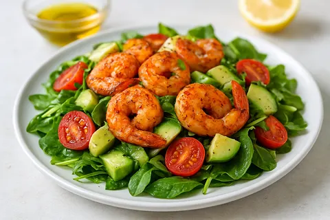 Cajun Shrimp & Avocado Salad