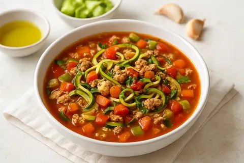 Turkey-Zoodle Minestrone