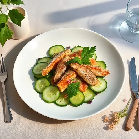 Cilantro-Lime Sardine & Cucumber Detox Salad