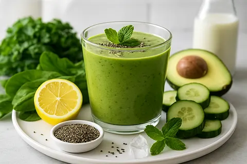 Collagen-Boost Green Smoothie (no sugar)