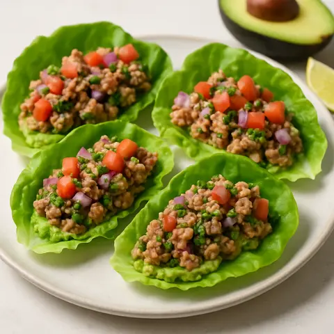 Zesty Turkey Lettuce Wraps with Avocado