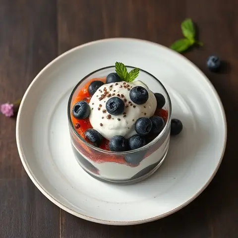 Greek Yogurt Parfait with Blueberries & Chia