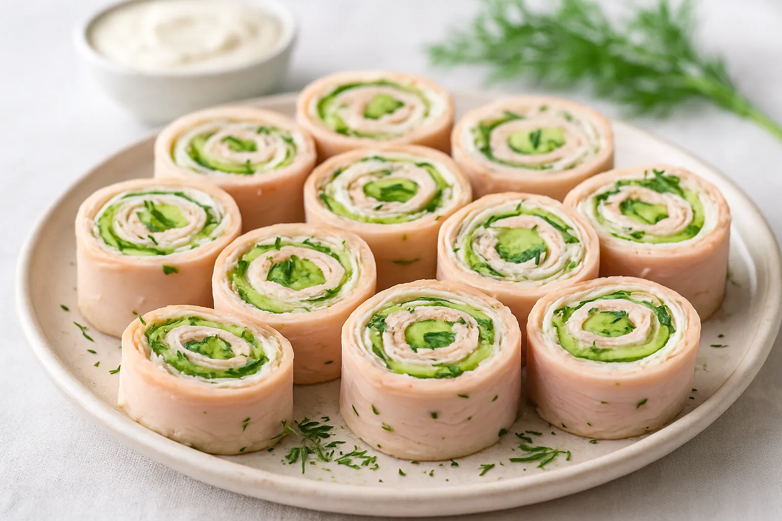 Turkey & Cucumber Pinwheels (No Tortilla)