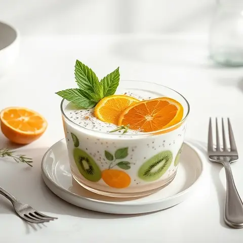Citrus-Kiwi Chia Glow Pudding