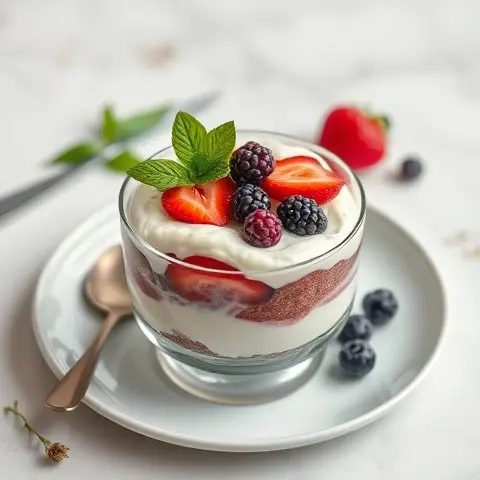 Collagen Berry Chia “Jam” Yogurt Parfait (Coconut Yogurt)